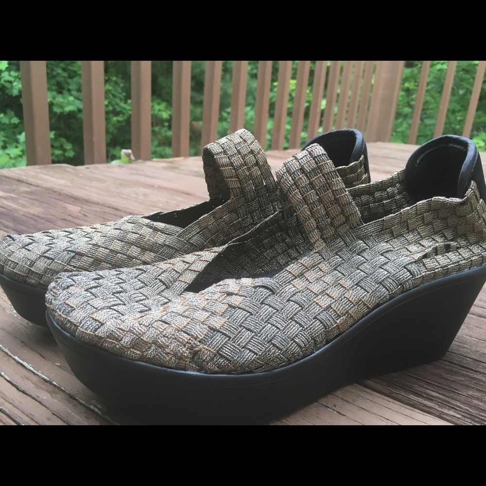 Metallic Woven Wedges